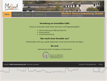 Tablet Screenshot of meffert-hausverwaltung.de